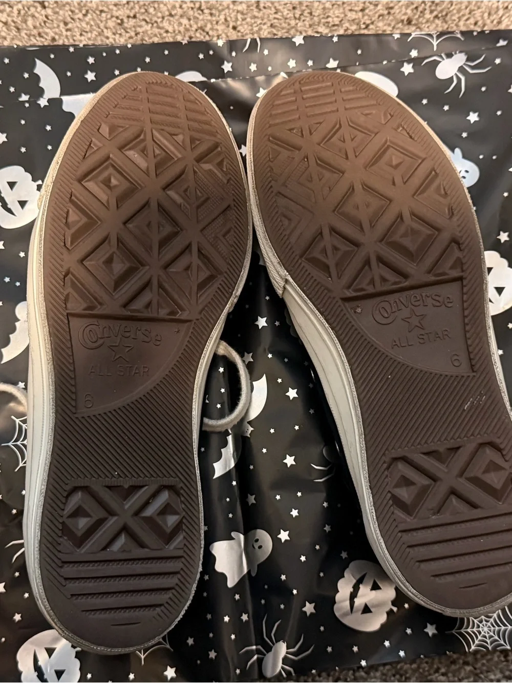 Converse Black Canvas Kids Low-Top Sneakers with Red Heart